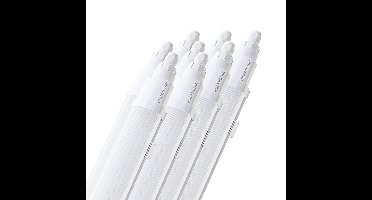 Set van 8 Q-Series LED TL Armaturen 120cm - 36 Watt 4320 Lumen vervangt 144 Watt - 120lm/W - 4000K neutraal wit licht - Gereedschapsloos Koppelbaar - IK08 - IP65 Waterdicht - Tri-proof plafondverlichting