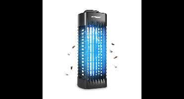 Muggenlamp - Vliegenlamp - UV-Insectenlamp - Elektrisch - 6 Watt geschikt voor 30 m² - 1000 volt - Voor binnen - Zwart