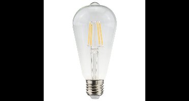 LED Filament lamp E27 - 4,5 Watt 470 Lumen - ST64 Edison - 2700K Warmwit licht - Dimbaar - Helder glas
