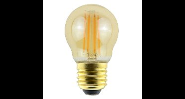 LED Filament lamp E27 - 4,5 Watt 423 Lumen - G45 - 2200K Warmwit licht - Dimbaar - Amber glas