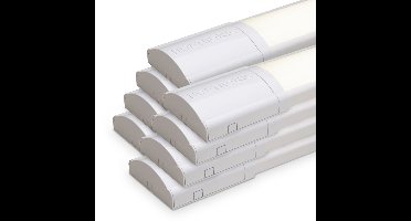 Set van 8 LED batten 120cm - 5600 lumen 40 Watt (140lm/W) - 4000K Neutraal Wit - Flikkervrij - IP20 voor binnen - Onderbouwverlichting - Koppelbaar