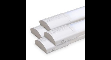 Set van 4 LED batten 120cm - 5600 lumen 40 Watt (140lm/W) - 6500K Daglicht Wit - Flikkervrij - IP20 voor binnen - Onderbouwverlichting - Koppelbaar