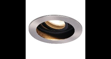 Mesa LED inbouwspot - GU10 4 Watt 345 lumen - 2700K Warm wit - Dimbaar - verzonken - Rond - Kantelbaar - IP20 Voor binnen - RVS