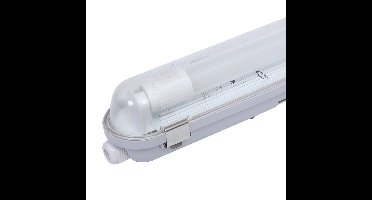 6x LED TL armatuur 150cm - T8 (G13) - 24 Watt 2640 lumen (110lm/W) - 3000K warm wit (830) - Koppelbaar - Flikkervrij - IP65 waterdicht - LED TL Lamp