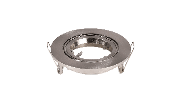 Lublin - LED Inbouwspot - Kantelbaar armatuur - Diameter 93mm - GU10 Fitting incl. lamphouder - Rond - IP20 voor binnen - RVS