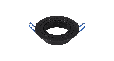 Miro - LED Inbouwspot - Kantelbaar armatuur - Diameter 93mm - GU10 Fitting incl. lamphouder - Rond - IP20 voor binnen - Zwart