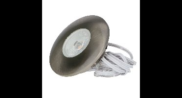 Pavo LED Inbouwspot Plat - 3W 300lm - 2700K - RVS