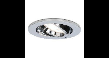 Maya LED inbouwspot - 4 Watt 345 Lumen - 6500K Daglicht wit - GU10 - Dimbaar - Rond - Kantelbaar - IP20 voor binnen - Chroom