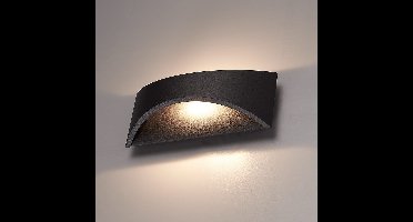 Lowa LED wandlamp - 3000K warm wit - 6 Watt 380 lumen - Up & down light - IP54 waterdicht voor binnen en buiten - Moderne muurlamp - Tweezijdig - Zwart - Modern