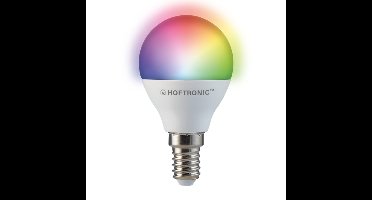 Smart E14 lamp - P45 lamp - 5,5 Watt 470 lumen - RGBWW - Wifi & Bluetooth - Bestuurbaar via app - Google Home, Amazon Alexa en Siri - Smart lamp