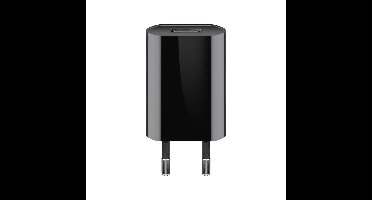 USB-A-adapter - USB-A-lader - 1 poorts - Slim - 1000mA - Zwart