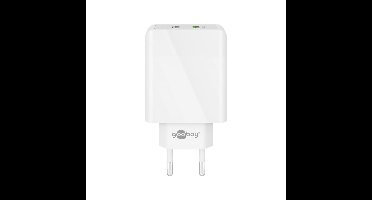 USB-A-adapter - USB-A-lader - 2 poorts - Quick charge 3.0 - 3000mA - 28 Watt - Wit