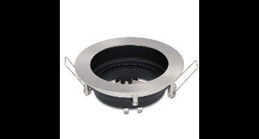 Mesa LED Inbouwspot - Kantelbaar armatuur - Diameter 100mm - GU10 Fitting incl. lamphouder - Rond - IP20 voor binnen - RVS