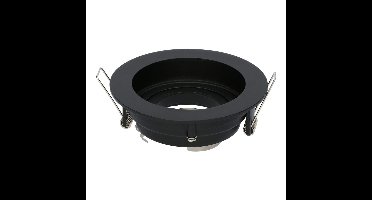 Laredo LED Inbouwspot - Kantelbaar armatuur - Diameter 100mm - GU10 Fitting incl. lamphouder - Rond - IP20 - Zwart