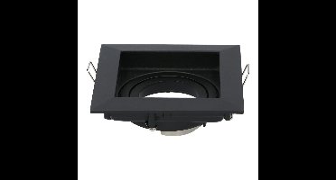 Durham inbouwspot armatuur - voor GU10 lampen - Kantelbaar - IP20 - Zwart