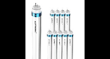10x LED TL Buis 120cm - T8 G13 Fitting - 18 Watt 2520 lumen (140lm/W) - 6000K daglicht wit - Flikkervrij - Vervangt 65 Watt (65W/860) - Incl. Starter
