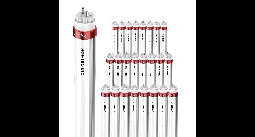 25x LED TL Buis 120cm - T8 G13 Fitting - 18 Watt 3150 lumen (175lm/W) - 6000K daglicht wit - Flikkervrij - Vervangt 80 Watt (80 Watt/860) - Incl. Starter