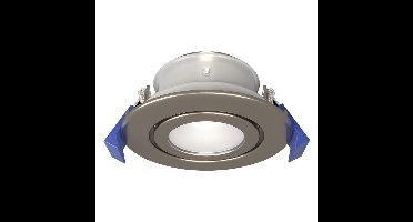 Lima - LED Inbouwspot - Kantelbaar armatuur - Diameter 85mm - GU10 Fitting incl. lamphouder - IP65 voor binnen,buiten en badkamer - Rond - RVS