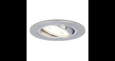 Chandler LED inbouwspot - GU10 4 Watt 345 Lumen - 4000K Neutraal wit - Dimbaar - Rond - Kantelbaar - IP20 Voor binnen - RVS