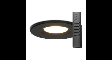 Set van 16 stuks dimbare LED inbouwspots zwart Venezia 6 Watt 2700K IP65 incl. afstandsbediening