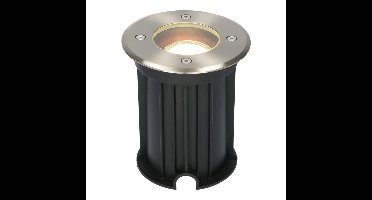 LED Grondspot buiten - Dimbaar - GU10 - 6500K daglicht wit - 4 Watt 345 Lumen - Tuinspot - Oprit - RVS - IP64 Waterdicht