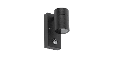 Set van 3 Mason Wandlampen - 2700K Neutraal Wit - Bewegingssensor en Schemerschakelaar - Zwart - IP44 Waterdicht - Wandspot voor binnen en buiten