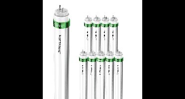 10x LED TL Buis 120cm - VSA - T8 G13 Fitting - 18 Watt 2700 lumen (150lm/W) - 6000K daglicht wit - Flikkervrij - Vervangt 70 Watt (70 Watt/860) - Incl. Starter