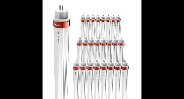 25x LED TL Buis 145cm - T5 G5 Fitting - 30W 5250 lumen (175lm/W) - 4000K Neutraal wit - Flikkervrij - Vervangt 130 Watt (130W/840)