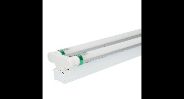 LED TL armatuur 150cm dubbel - T8 (G13) - 60 Watt 9600 lumen (160lm/W) - 6000K daglicht wit (860) - Flikkervrij - IP20 Stofdicht