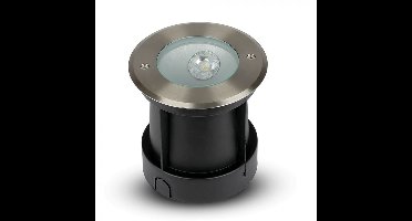 LED Grondspot Oblique buiten - 20° Stralingshoek - 4000K neutraal wit - 8W 350lm - Tuinspot - Oprit - RVS - IP67 waterdicht