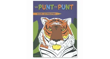 Van punt tot punt kleur- en tekenplezier Leeuw tekenboek