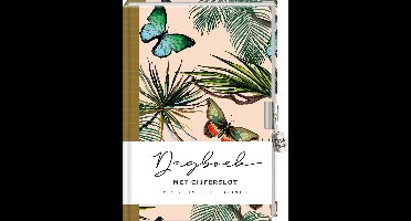 Dagboek met cijferslot voor volwassenen - Butterfly