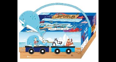 Puzzeltrein Dieren in het water (boek + puzzel)