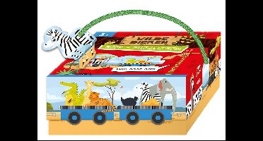 Puzzeltrein Wilde dieren (boek + puzzel)