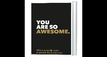 You are so awesome Quote boekje