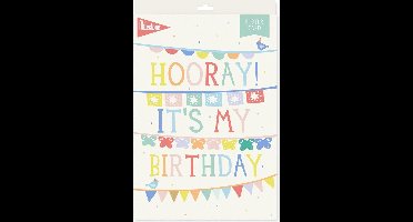 Milestone Poster Card My first birthday (Engelstalig)