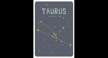 Milestone Geboorteposter sterrenbeeld– Taurus/Stier (Engelstalig)
