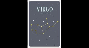 Milestone Geboorteposter sterrenbeeld– Virgo/Maagd (Engelstalig)