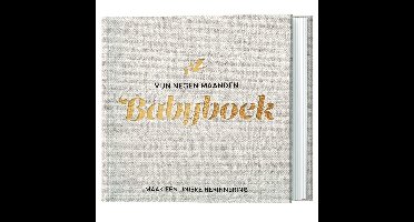 Mijn negen maanden babyboek - Linnen cover
