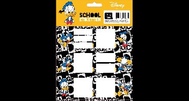 Donald Duck Schooletiketten - Set van 3 vellen