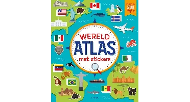 Wereld atlas met stickers