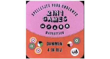 Magnetische 2 in 1 Games - Dammen + 4 in rij