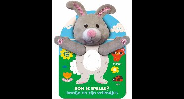 Handpopboek - Konijn, kom je spelen?