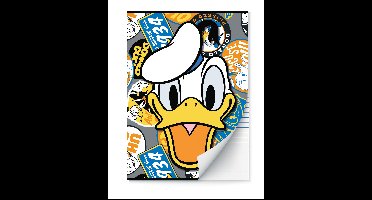 Donald Duck Schrift met lijntjes - A4
