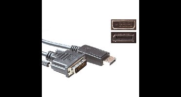 ACT AK3993 Verloopkabel DisplayPort Male/DVI Male - 1 meter