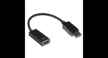 ACT AK3994 Verloopkabel | DisplayPort male/HDMI-A female | Zwart | 15 cm