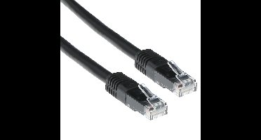 ACT IB8900 U/UTP CAT6 Patchkabel Zwart - 50 cm