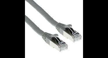 ACT FB3010 SFTP CAT6A Patchkabel Snagless | RJ45 Connectoren | Grijs | 10 meter