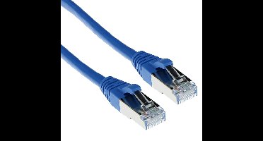 ACT FB6600 SFTP CAT6A Patchkabel Snagless Blauw - 50 cm