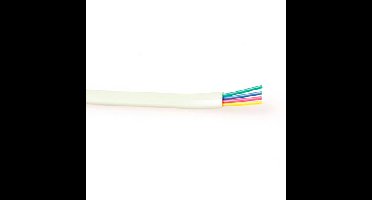 ACT TD608W Modulaire kabel 8 aderig wit